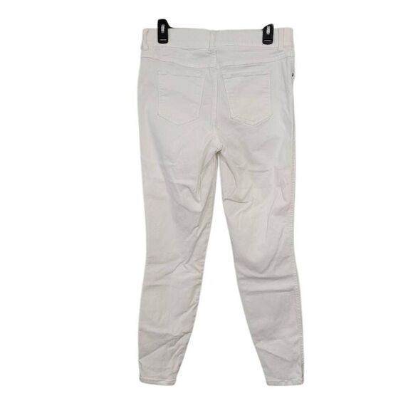Spanx White Ankle Pull-On Skinny Jeans Pants Sz L Slimming Shaping 20271R - Picture 4 of 11